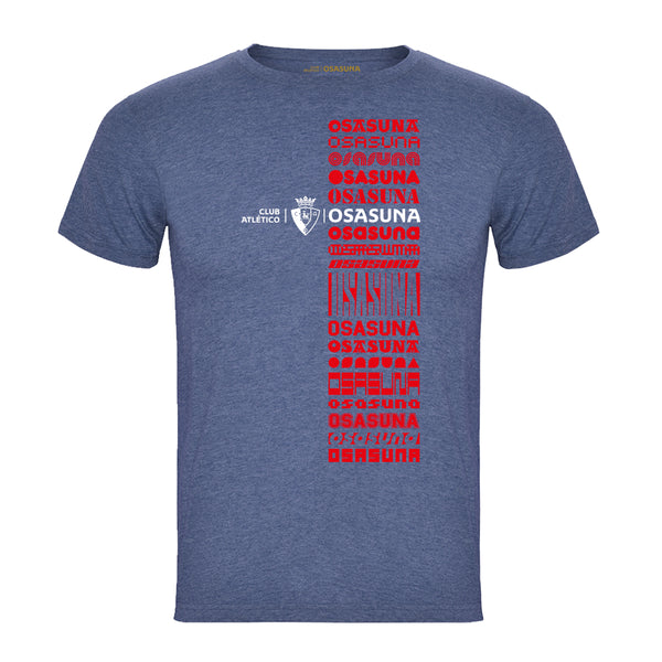 OSASUNA DENIM BLUE ADULT T-SHIRT